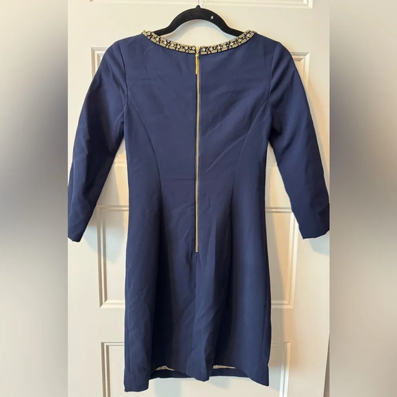 Lilly Pulitzer Beaded Embellished Dress Blue Size 00 - Picture 3 of 7